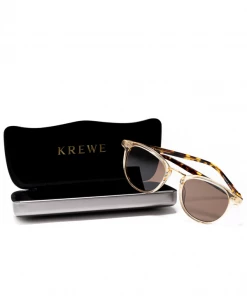 Latest Krewe Perry Polarized Sunglasses - Champagne/Rue Tortoise/Amber