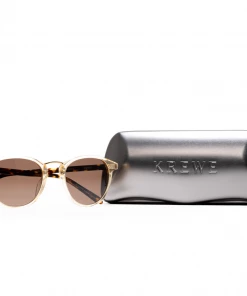 Latest Krewe Perry Polarized Sunglasses - Champagne/Rue Tortoise/Amber