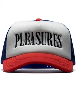 Latest Pleasures Lithium Trucker Cap - White/Blue/Red
