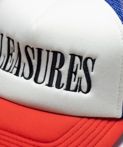 Latest Pleasures Lithium Trucker Cap - White/Blue/Red