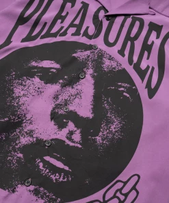 Pleasures Used Button Down Shirt - Purple Latest