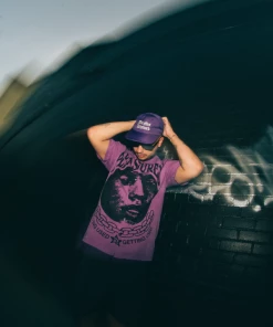 Pleasures Used Button Down Shirt - Purple Latest