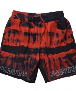 Latest Pleasures Teeth Workout Shorts - Red/Black