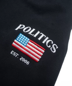 Sneaker Politics Latest Politics American Flag Sweatpants - Black