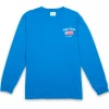 Sneaker Politics Politics American Flag L/S Tee - Blue
