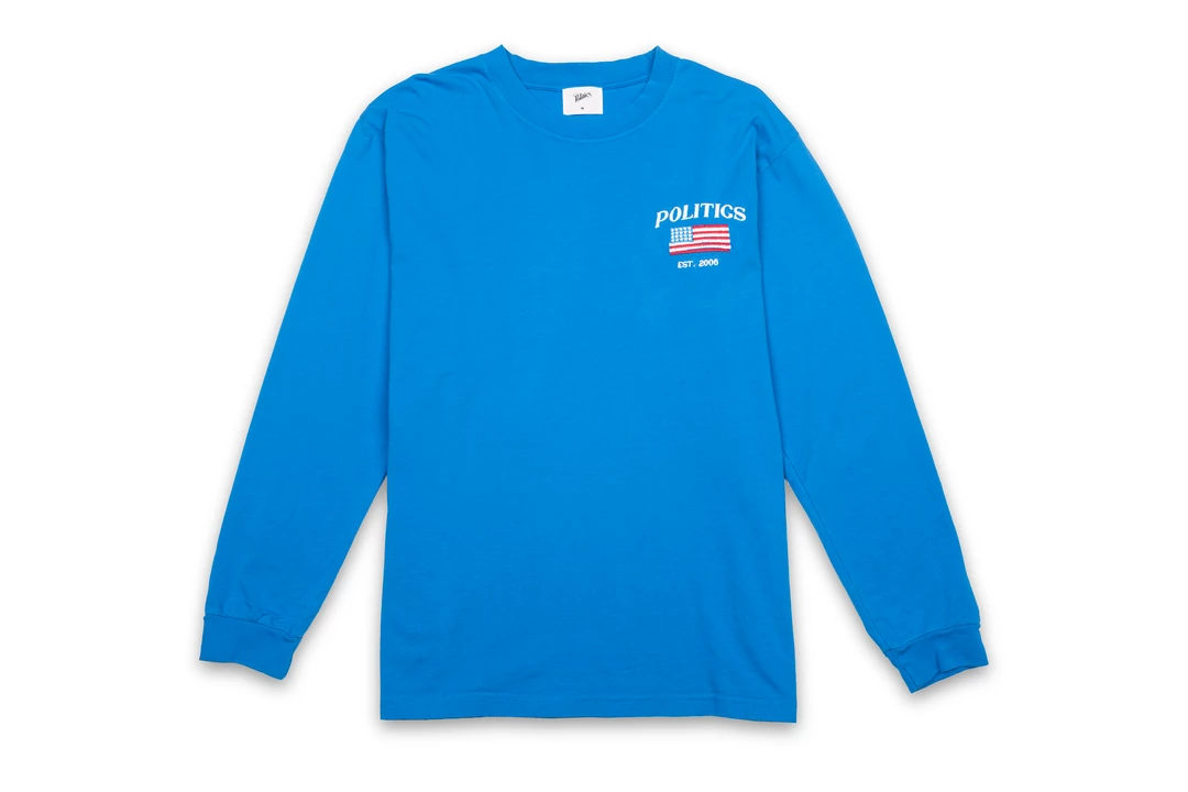 Sneaker Politics Politics American Flag L/S Tee - Blue 1 Sneaker Politics Politics American Flag L/S Tee - Blue