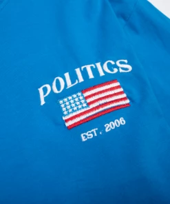 Sneaker Politics Politics American Flag L/S Tee - Blue