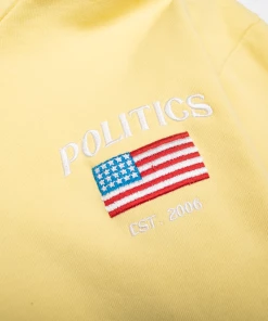 Sneaker Politics Politics American Flag Hoodie - Yellow