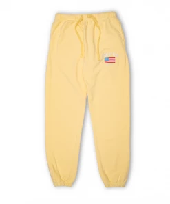 Sneaker Politics Politics American Flag Sweatpants - Yellow Latest
