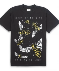 Sneaker Politics Politics Busy Being Nice Hive Tee - Vintage Black Latest