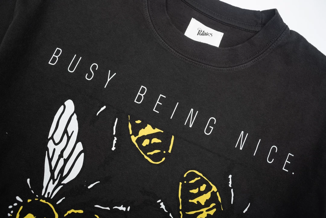 Sneaker Politics Politics Busy Being Nice Hive Tee - Vintage Black Latest 3 Sneaker Politics Politics Busy Being Nice Hive Tee - Vintage Black Latest