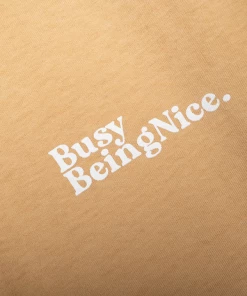 Sneaker Politics Latest Politics Busy Being Nice Tee - Khaki