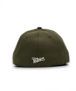 Sneaker Politics Politics X New Era Low Pro 59FIFTY Fitted Hat - Olive/Chrome
