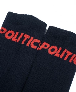 Sneaker Politics Politics Core Tube Socks - Navy/Red