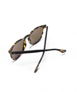 Krewe Press Polarized Sunglasses - Matte Brindle/Grass Green