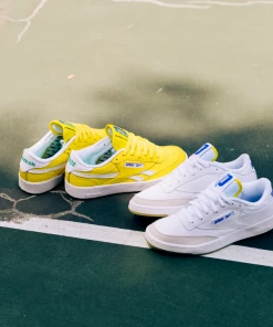 Reebok X Prince Club C 85 - White/Yellow/Blue