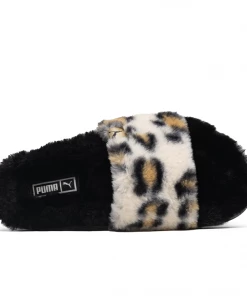 Latest WMNS Puma Leadcat 2.0 Fluff Safari Sandals - Black/Gold