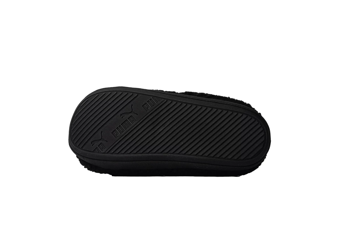 Puma Scuff Sherpa Slippers - Black 3 Puma Scuff Sherpa Slippers - Black