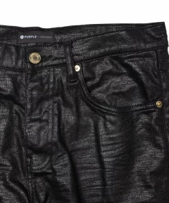 Purple Brand Purple Low Rise Skinny Jean - Black Lustre Snake Print Latest