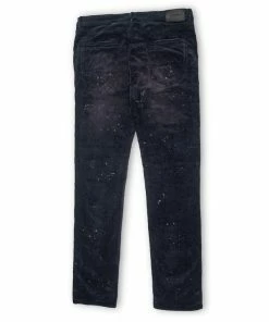 Purple Brand Low Rise Skinny Jean - 3 Needle Black Wash Repair
