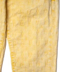 Purple Brand Low Rise Skinny Jean - Gold Jacquard