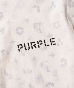 Purple Brand Monogram Tee - Ecru