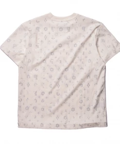 Purple Brand Monogram Tee - Ecru
