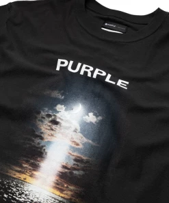 Latest Purple Brand Night Swim Tee - Black