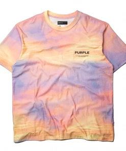 Latest Purple Brand Reverse Baby Terry Tee - Sunsets