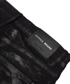 Purple Brand Low Rise Skinny Jean - Blackest Wax Denim