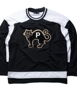 Latest Purple Brand Athletic Mesh L/S Jersey - Black/White