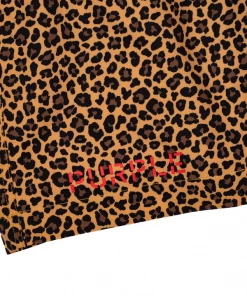 Purple Brand Leopard All-Around Short - Brown