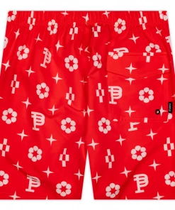 Purple Brand Red Monogram All-Around Short - Red 5 Purple Brand Red Monogram All-Around Short - Red