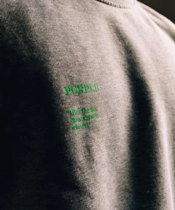 Purple Brand After The Fire Crewneck Sweatshirt - Grey