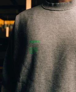 Purple Brand After The Fire Crewneck Sweatshirt - Grey