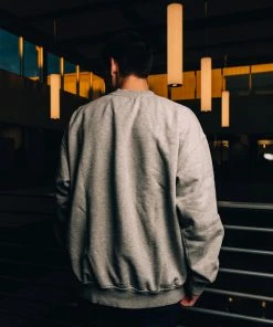 Purple Brand After The Fire Crewneck Sweatshirt - Grey