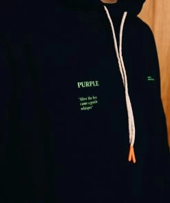 Purple Brand After The Fire Hoodie - Black