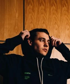 Purple Brand After The Fire Hoodie - Black