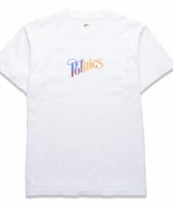 Sneaker Politics Latest Politics Gradient Script Smoke & Mirrors Tee - White