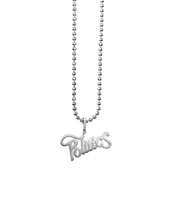 Sneaker Politics Politics X Sinful Jewels Script Chain - Brushed Silver Latest