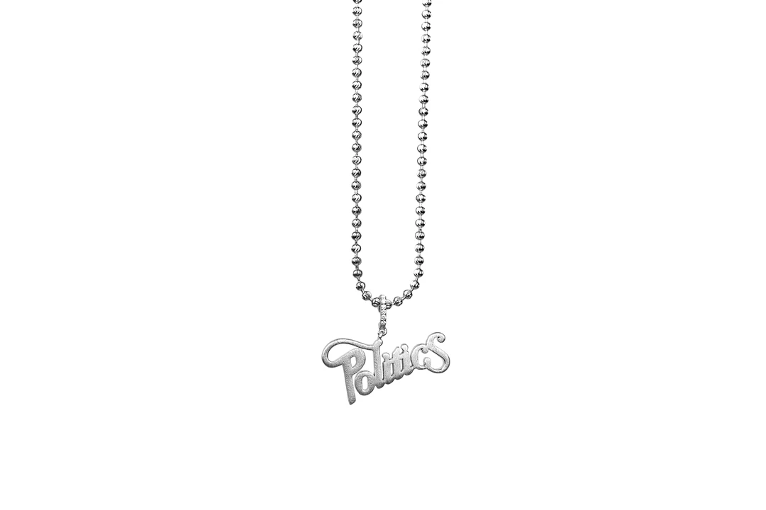 Sneaker Politics Politics X Sinful Jewels Script Chain - Brushed Silver Latest 1 Sneaker Politics Politics X Sinful Jewels Script Chain - Brushed Silver Latest