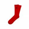 Sneaker Politics Politics Core 'P' Logo Socks - Red/Black