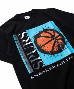 Sneaker Politics Latest Politics X San Antonio Spurs Basketball Tee - Black 9 Sneaker Politics Latest Politics X San Antonio Spurs Basketball Tee - Black