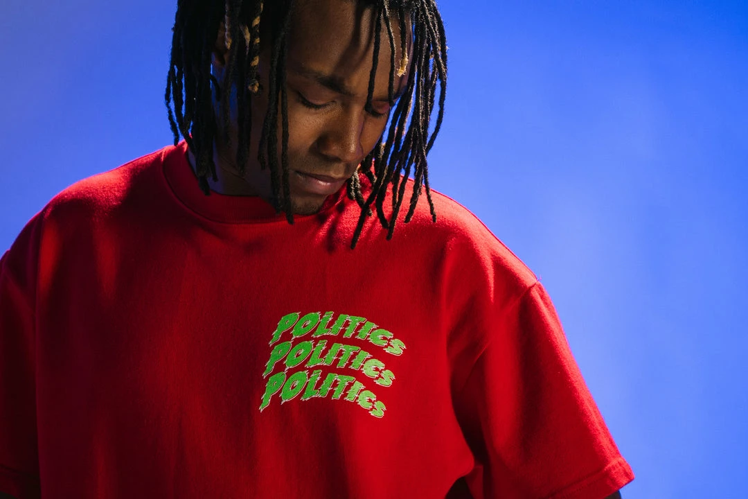 Sneaker Politics Politics Peace Tee - Red 5 Sneaker Politics Politics Peace Tee - Red