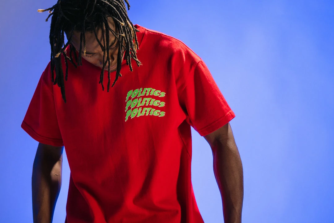 Sneaker Politics Politics Peace Tee - Red 6 Sneaker Politics Politics Peace Tee - Red