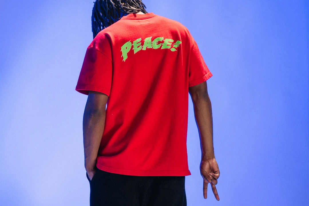 Sneaker Politics Politics Peace Tee - Red 7 Sneaker Politics Politics Peace Tee - Red