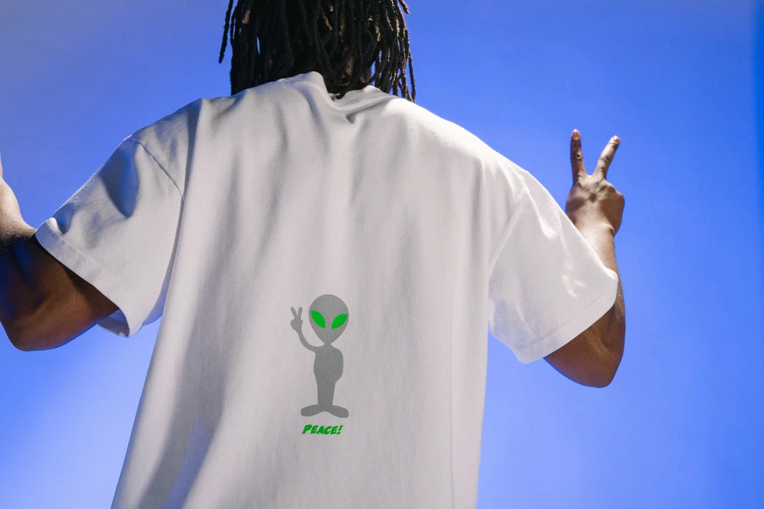 Sneaker Politics Politics Space Logo Tee - White 5 Sneaker Politics Politics Space Logo Tee - White