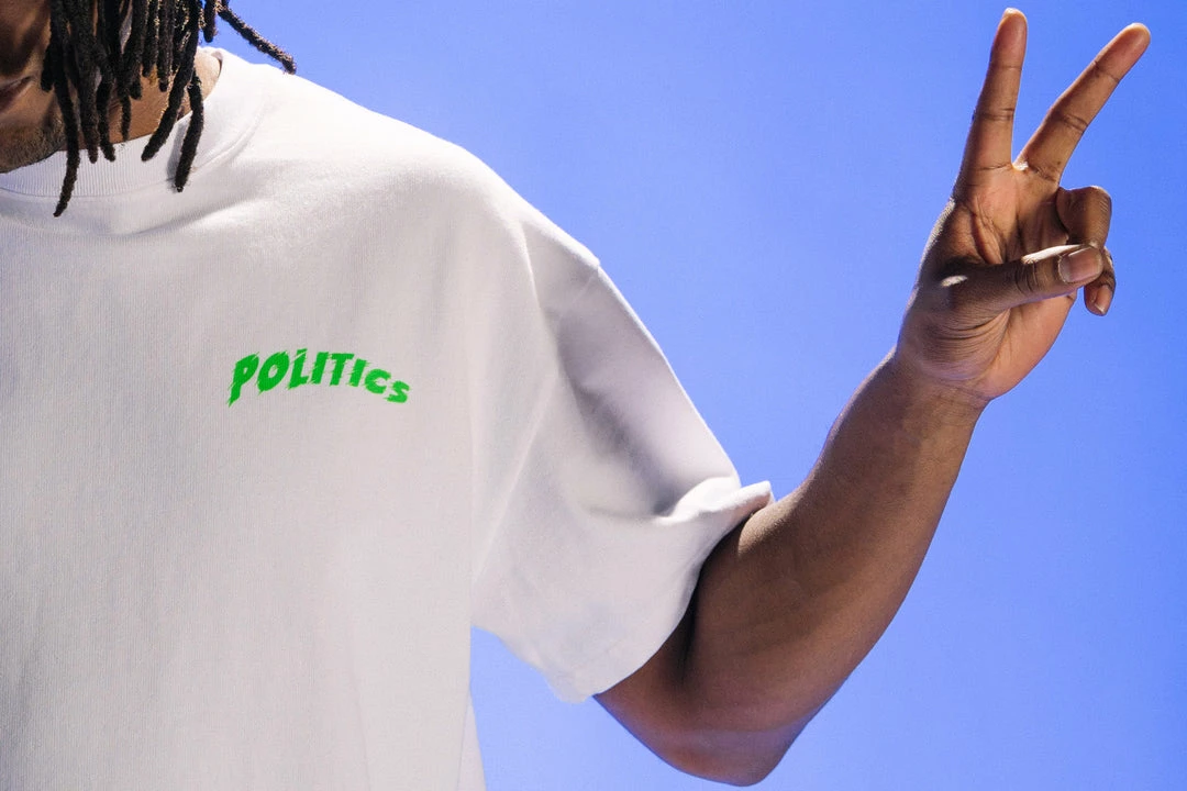 Sneaker Politics Politics Space Logo Tee - White 7 Sneaker Politics Politics Space Logo Tee - White