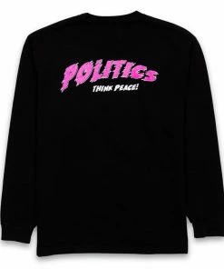 Sneaker Politics Politics Think Peace L/S Tee - Black Latest