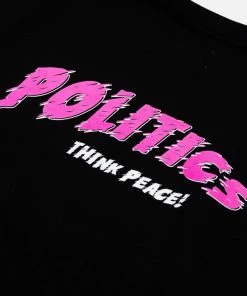 Sneaker Politics Politics Think Peace L/S Tee - Black Latest